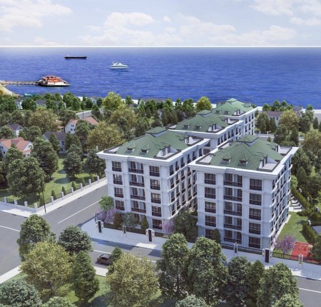 Exterior image - Apartments for sale on the coastline corniche in Büyükçekmece - Istanbul - 26149