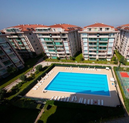 Exterior image - Sea and lake view Apartments for sale in front of Adnan Kahveci area in Istanbul - 28018