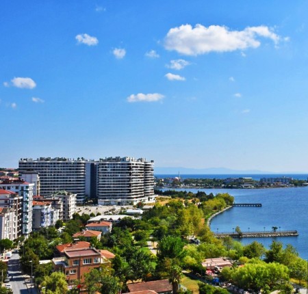 Exterior image - Sea and lake views apartments for sale next to Canal Istanbul, Küçükçekmece - 29017