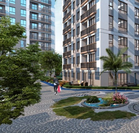 Exterior image - Apartments for sale in a government project next to Cumhuriyet Park and the coast in Beylikduzu - 30975